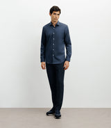 Chemise ville imprimée marine - IZAC