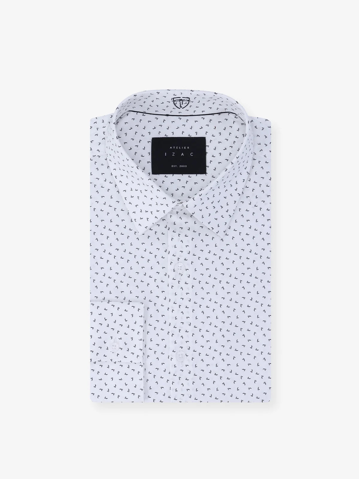 Chemise ville imprimée blanc - IZAC