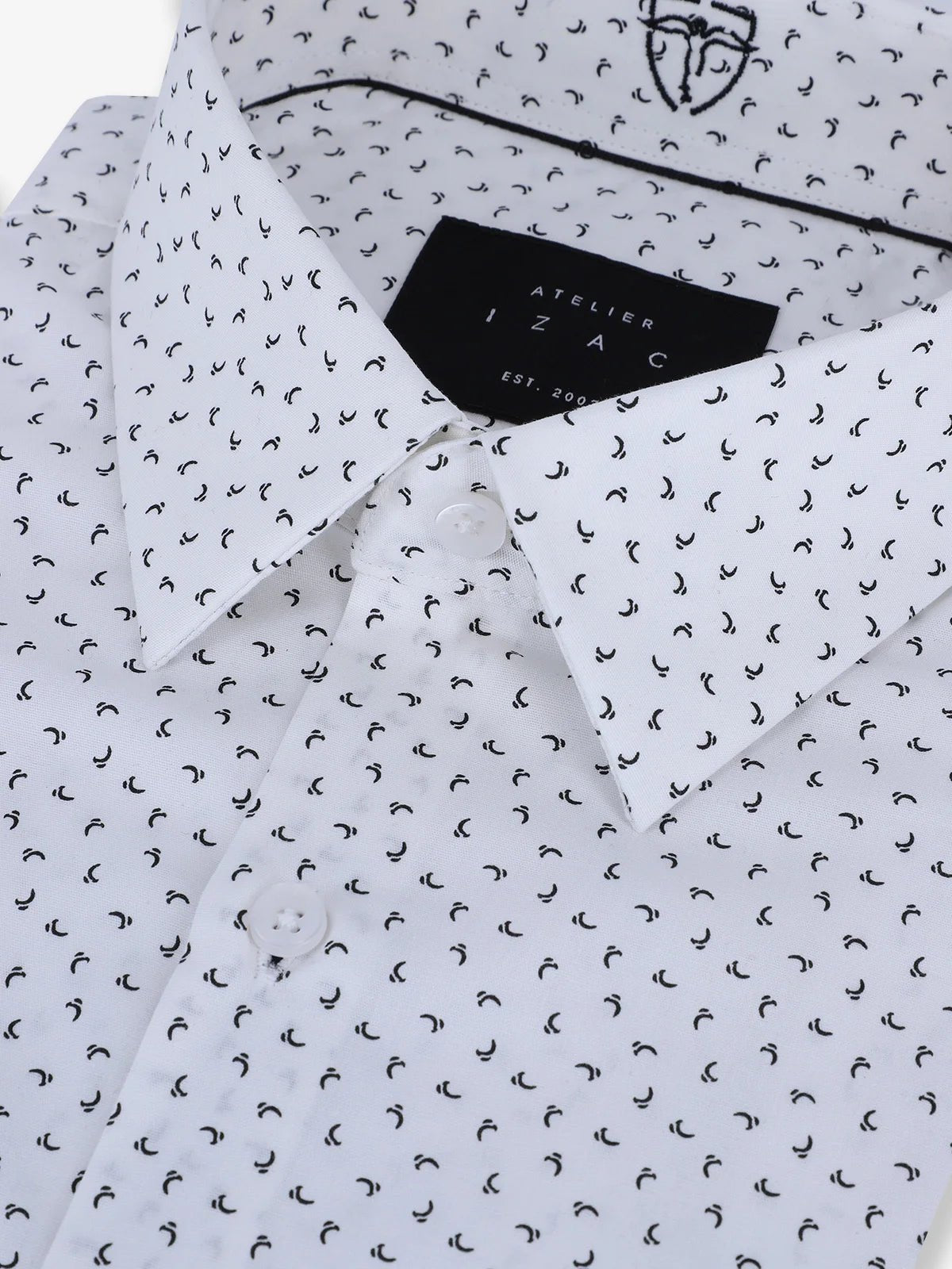 Chemise ville imprimée blanc - IZAC