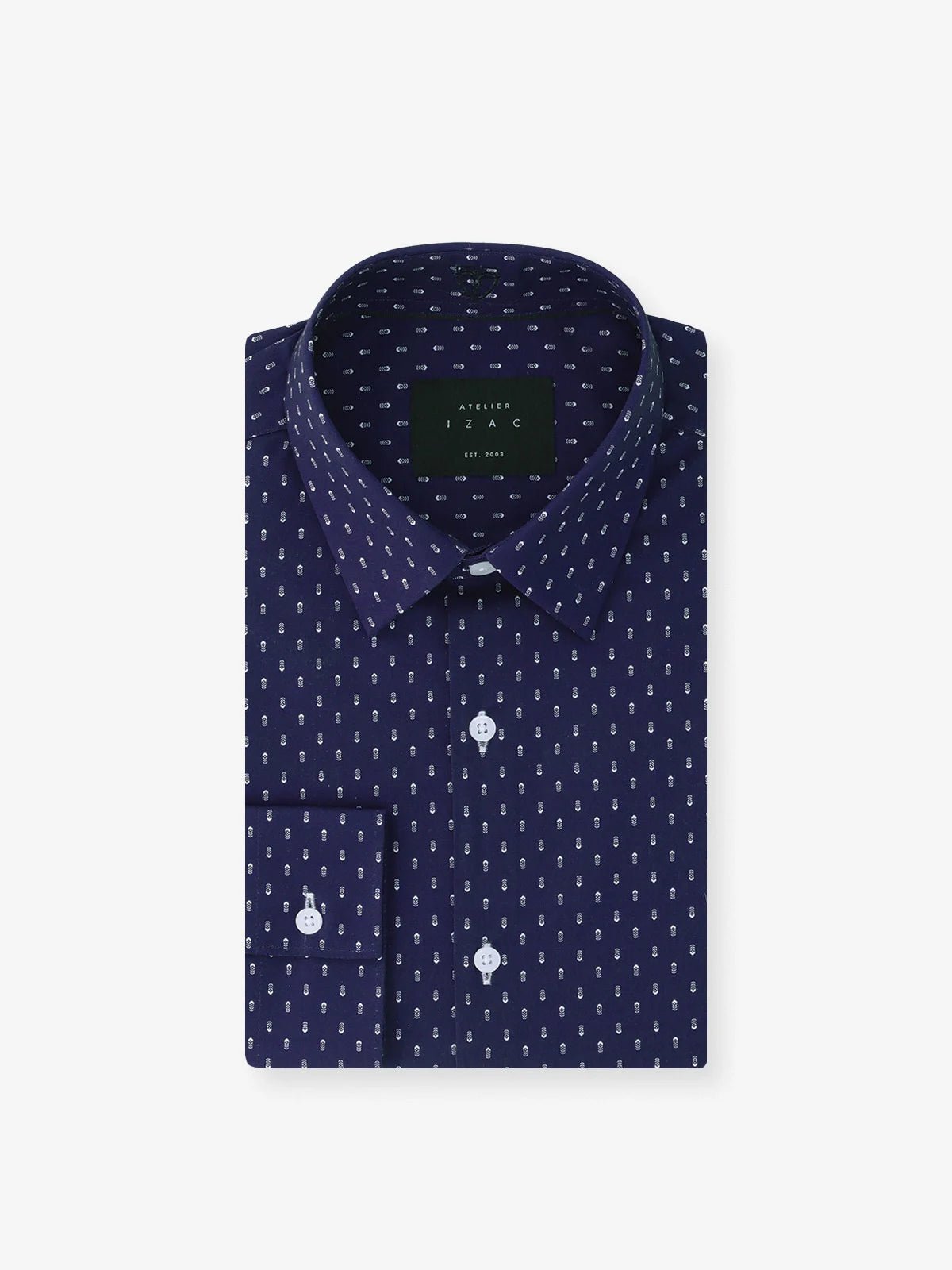 Chemise ville imprimée marine - IZAC