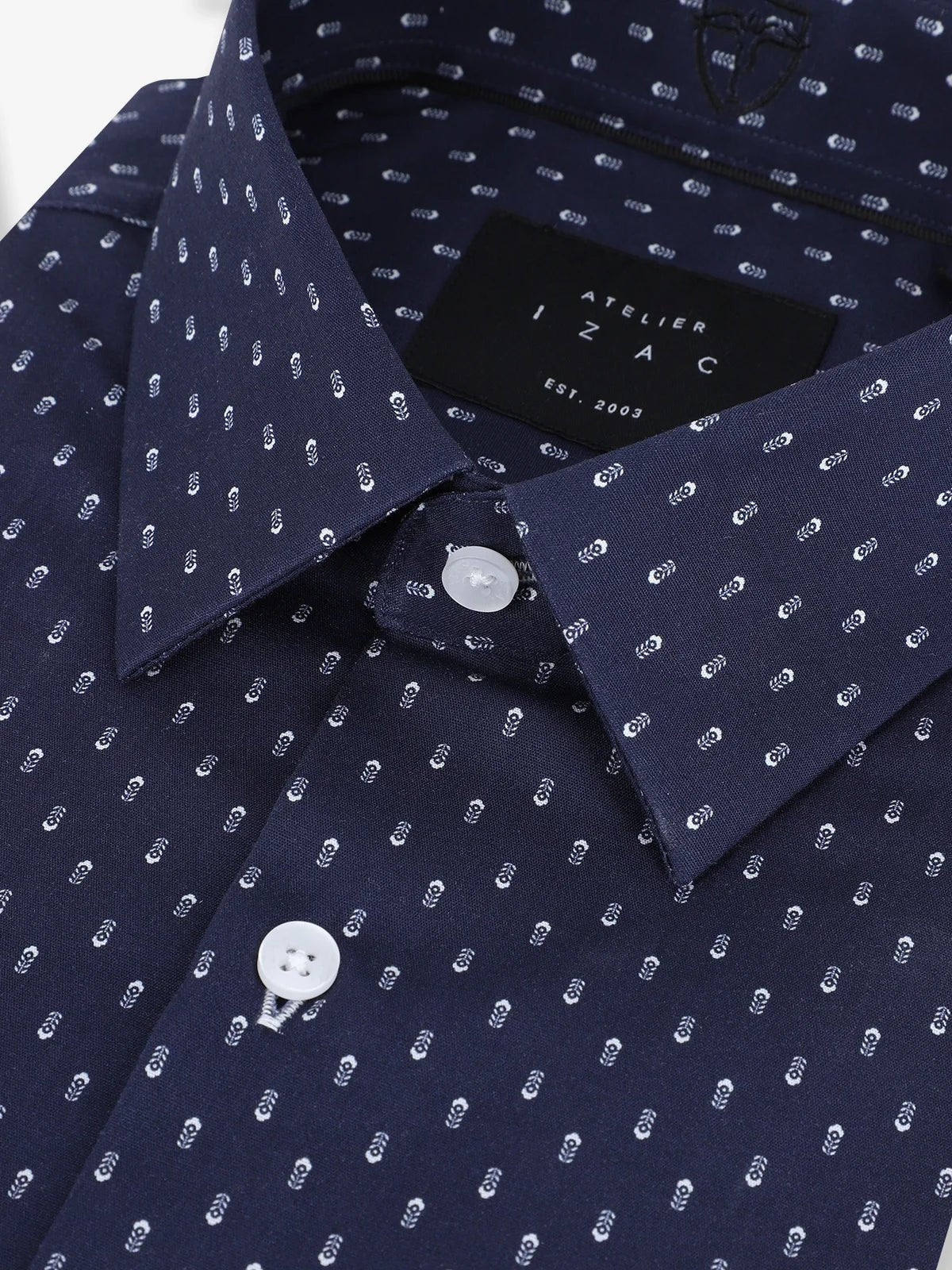Chemise ville imprimée marine - IZAC