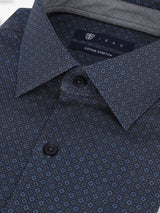 Chemise ville imprimée noire - IZAC