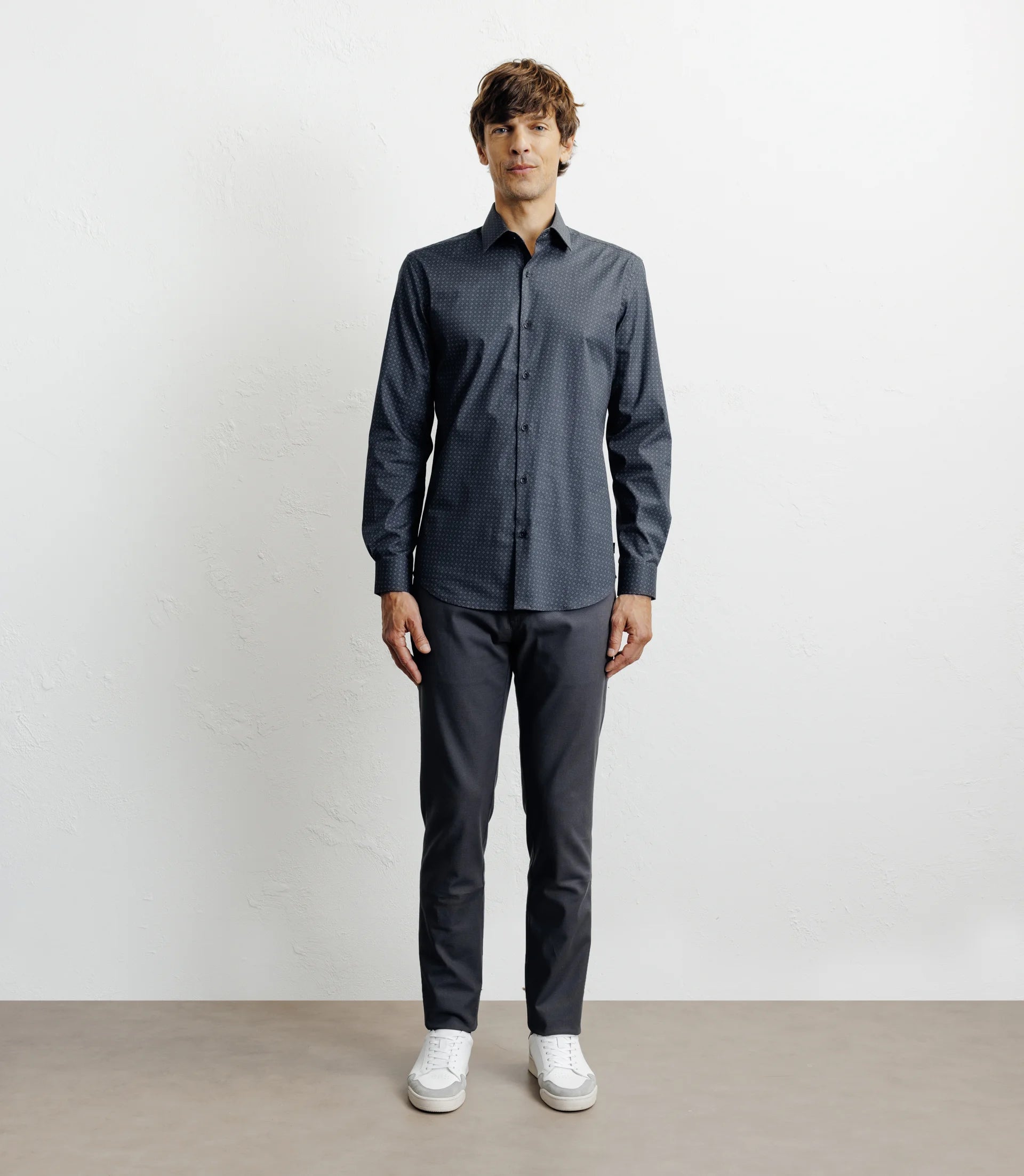 Chemise ville imprimée noire - IZAC