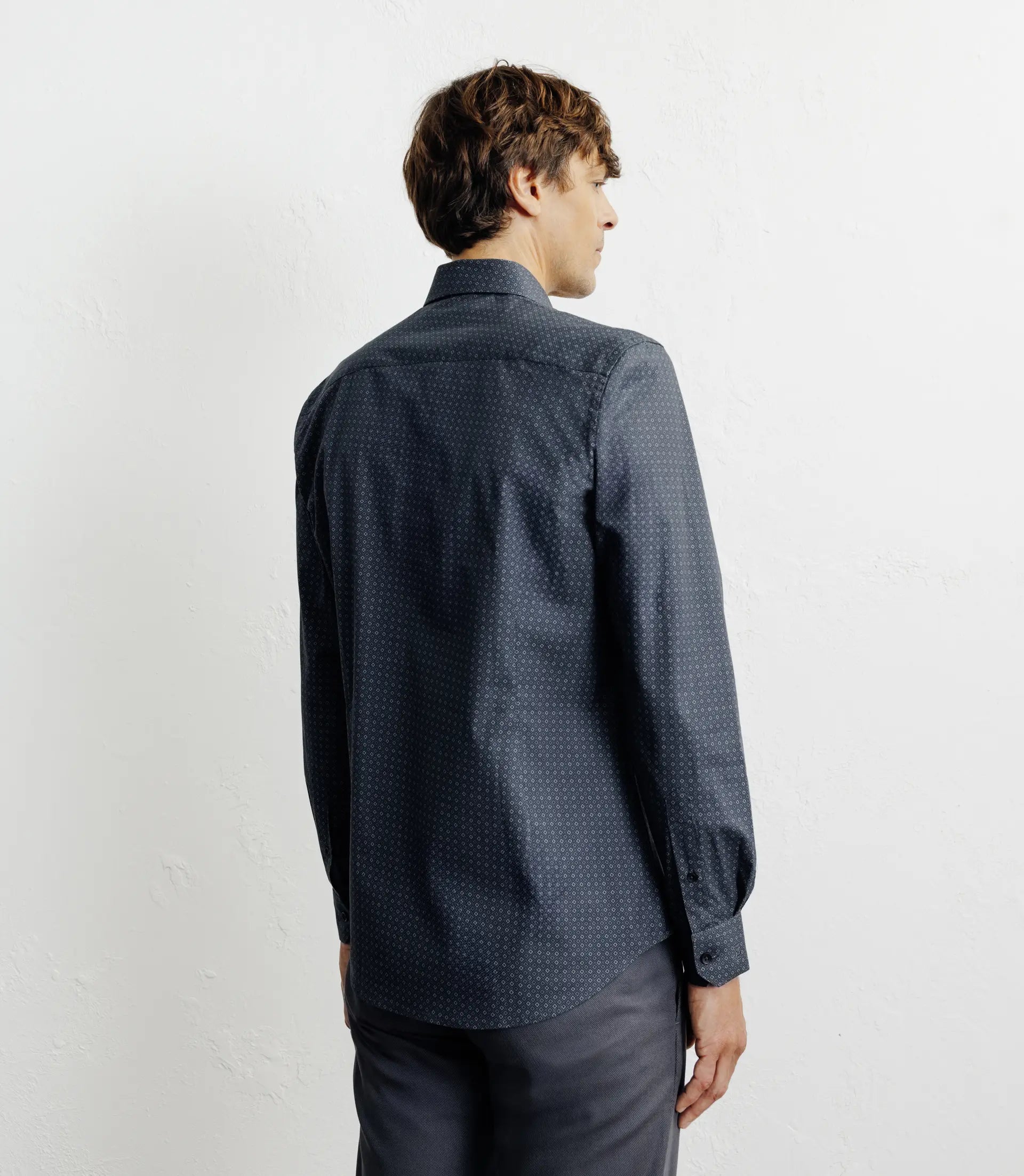 Chemise ville imprimée noire - IZAC