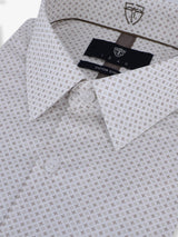 Chemise ville imprimée beige - IZAC