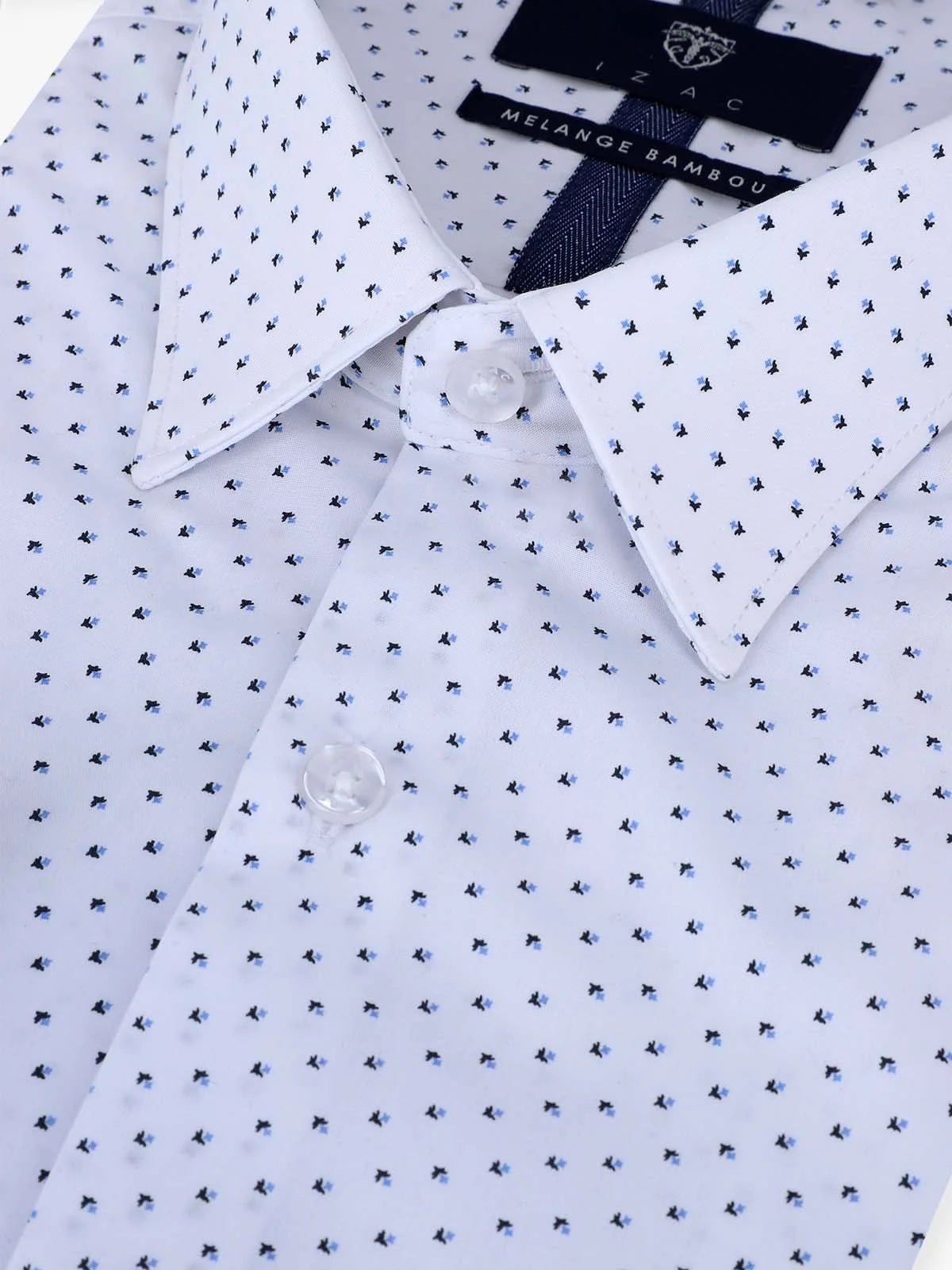 Chemise ville imprimée blanche - IZAC