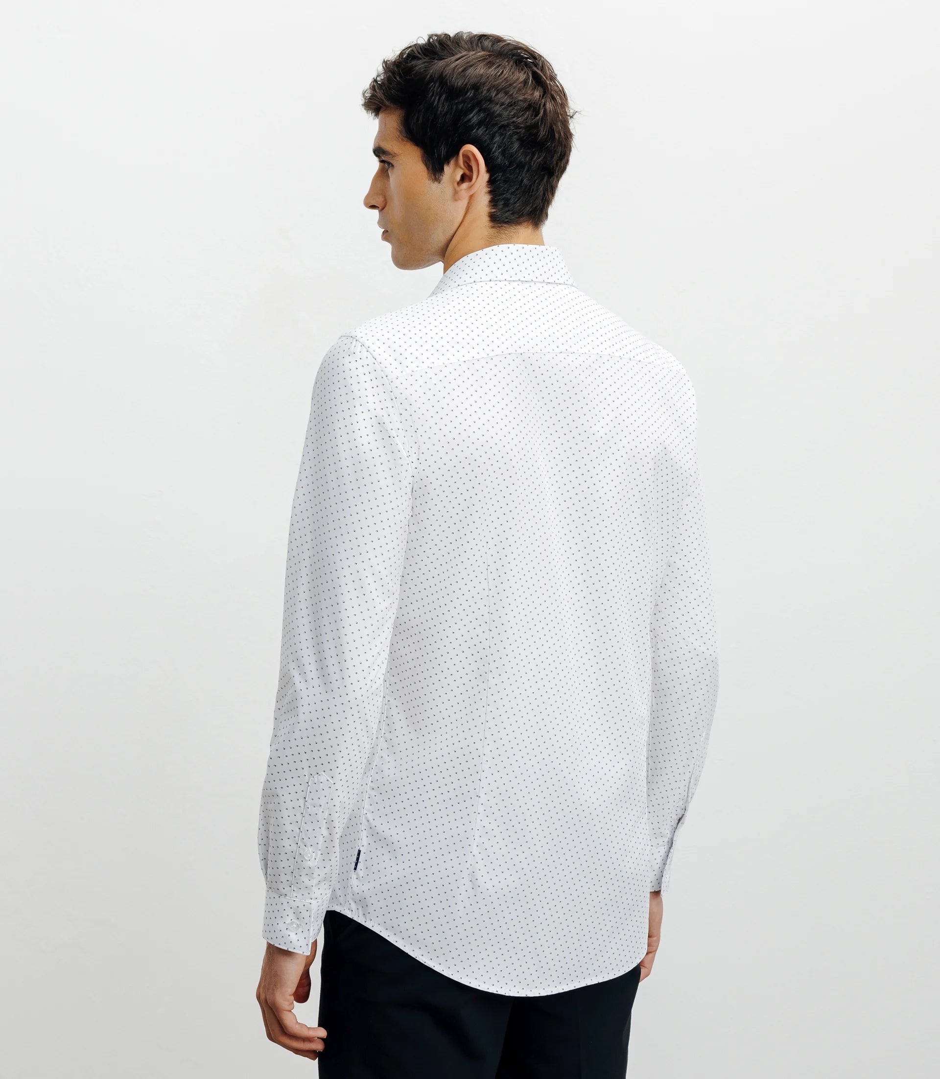 Chemise ville imprimée blanche - IZAC