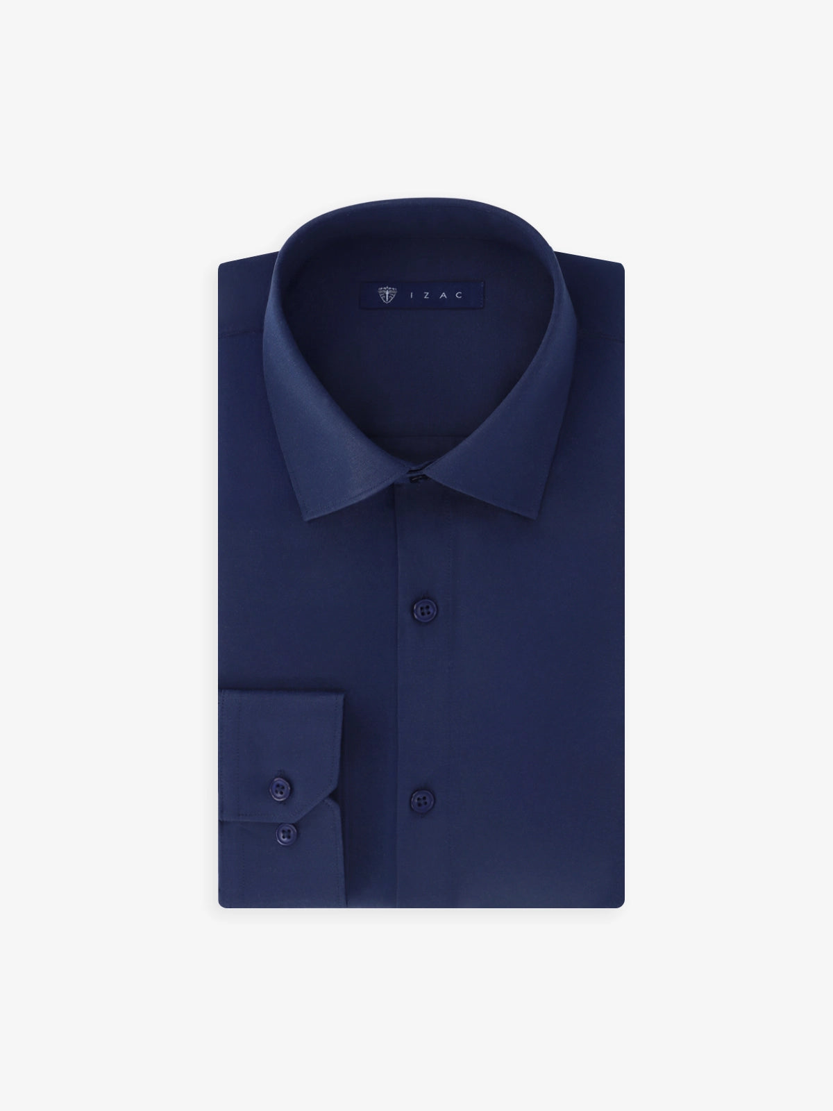 navy satin dress shirt