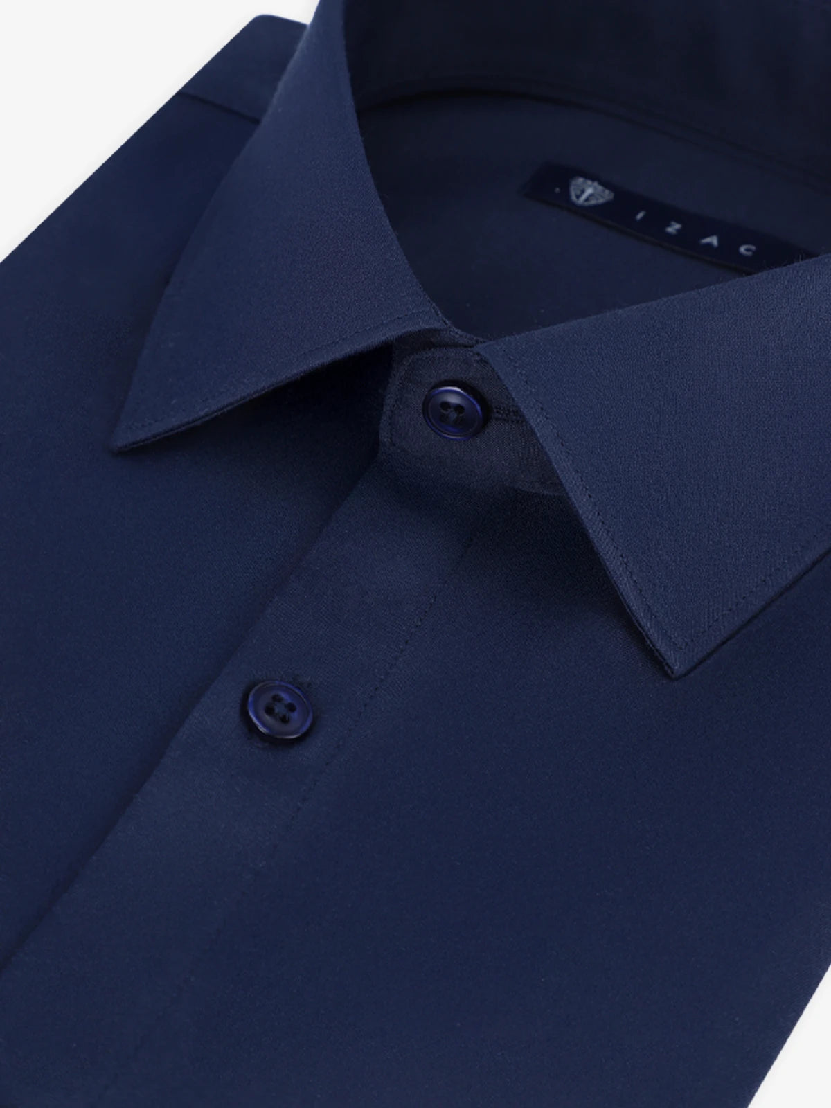 navy satin dress shirt