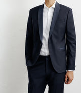 Costume col châle marine