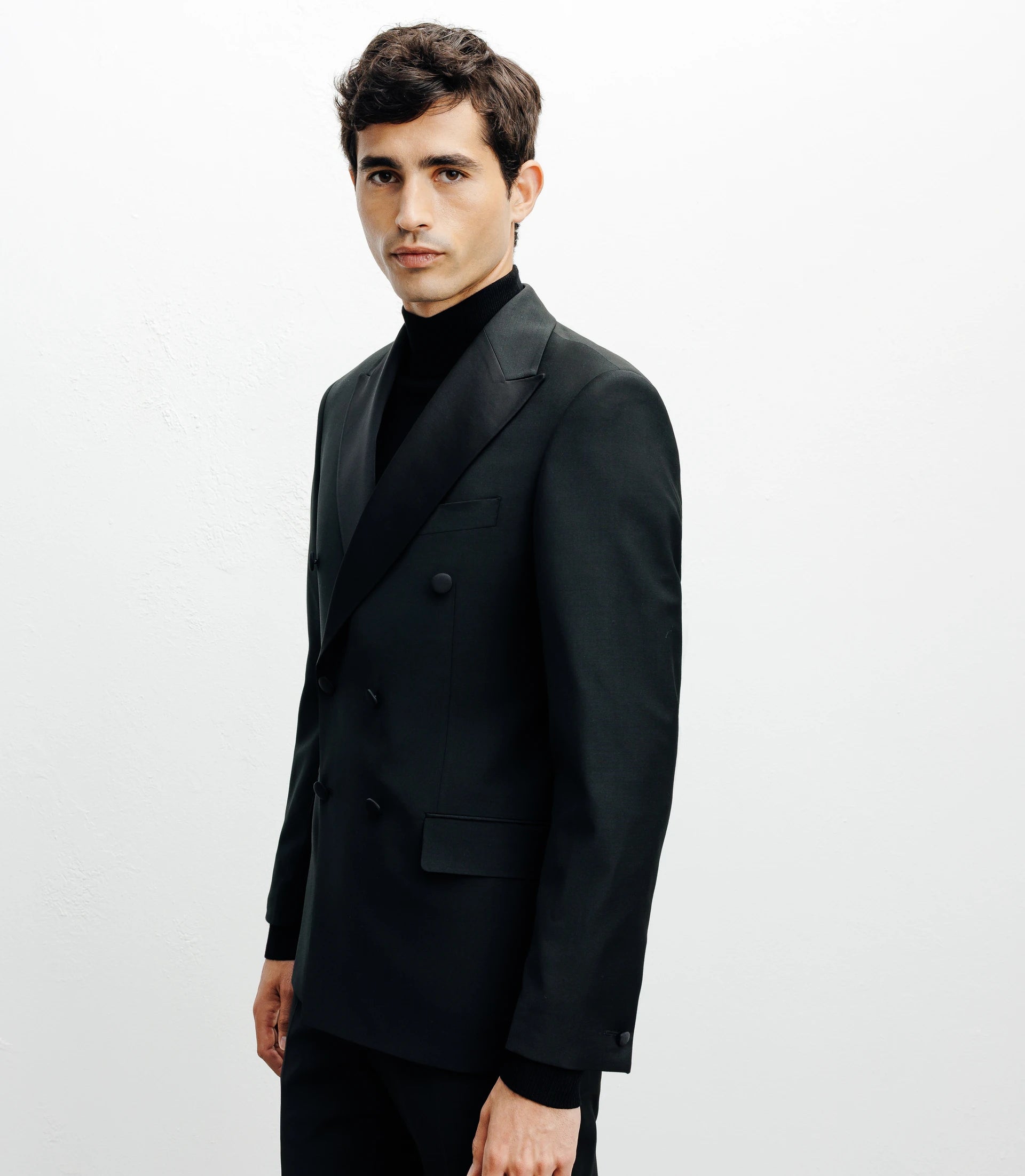 Costume croisé noir - IZAC