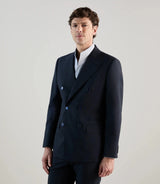 Costume croisé bleu marine