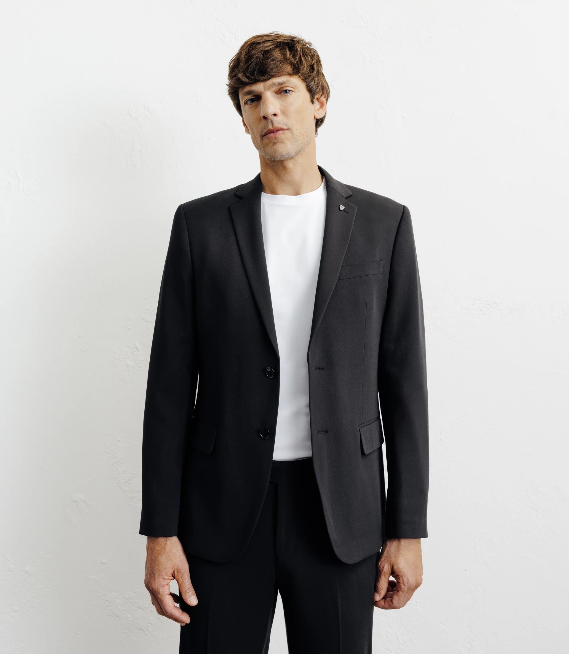 Costume lavable 2 boutons noir - IZAC