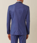 Blue wool shawl collar formal suit "Feri