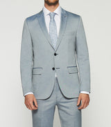 2-button suit in blue wool FAKI