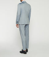 2-button suit in blue wool FAKI