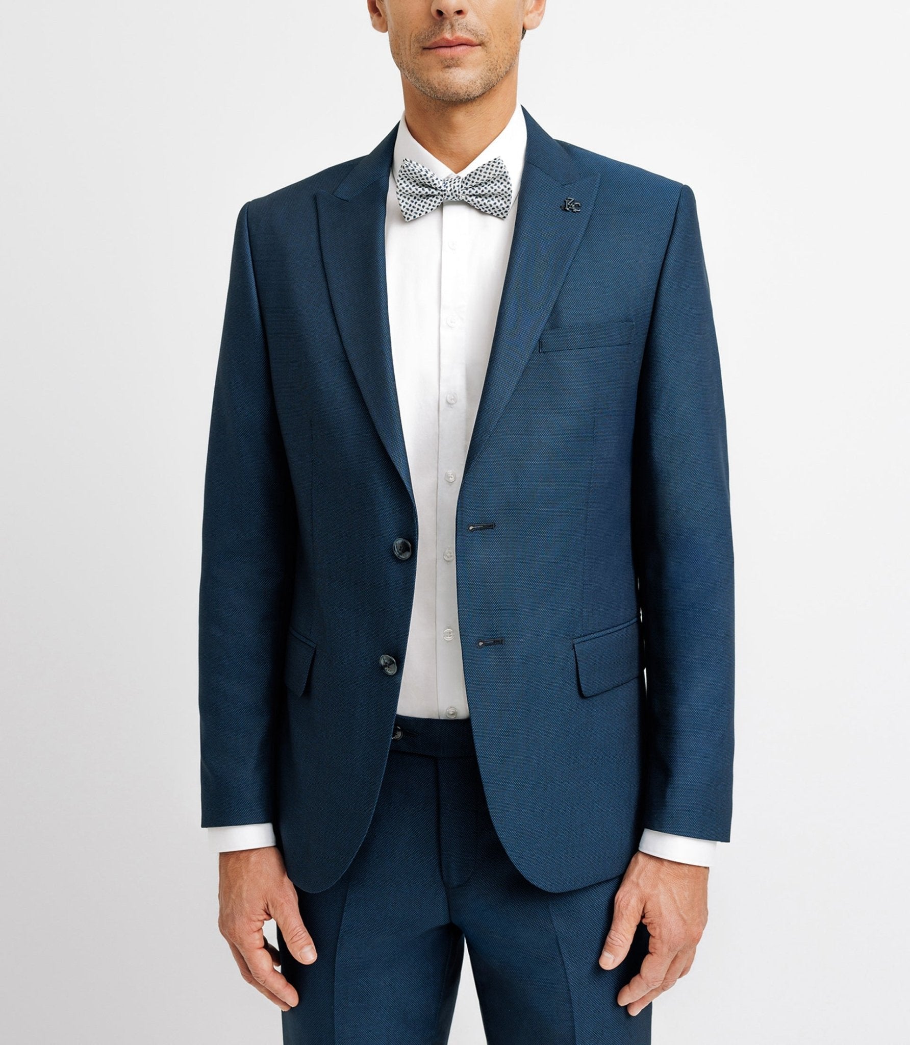 Costume 2 boutons bleu - IZAC