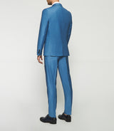 Light blue wool 2 button suit FAVORI