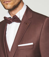 2-button suit in raspberry wool FAVORI