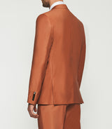 Orange wool 2 button suit FAVORI