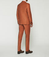 Orange wool 2 button suit FAVORI