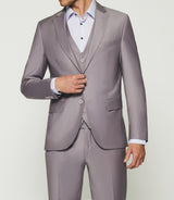 2-button suit in dark parma wool FAVORI