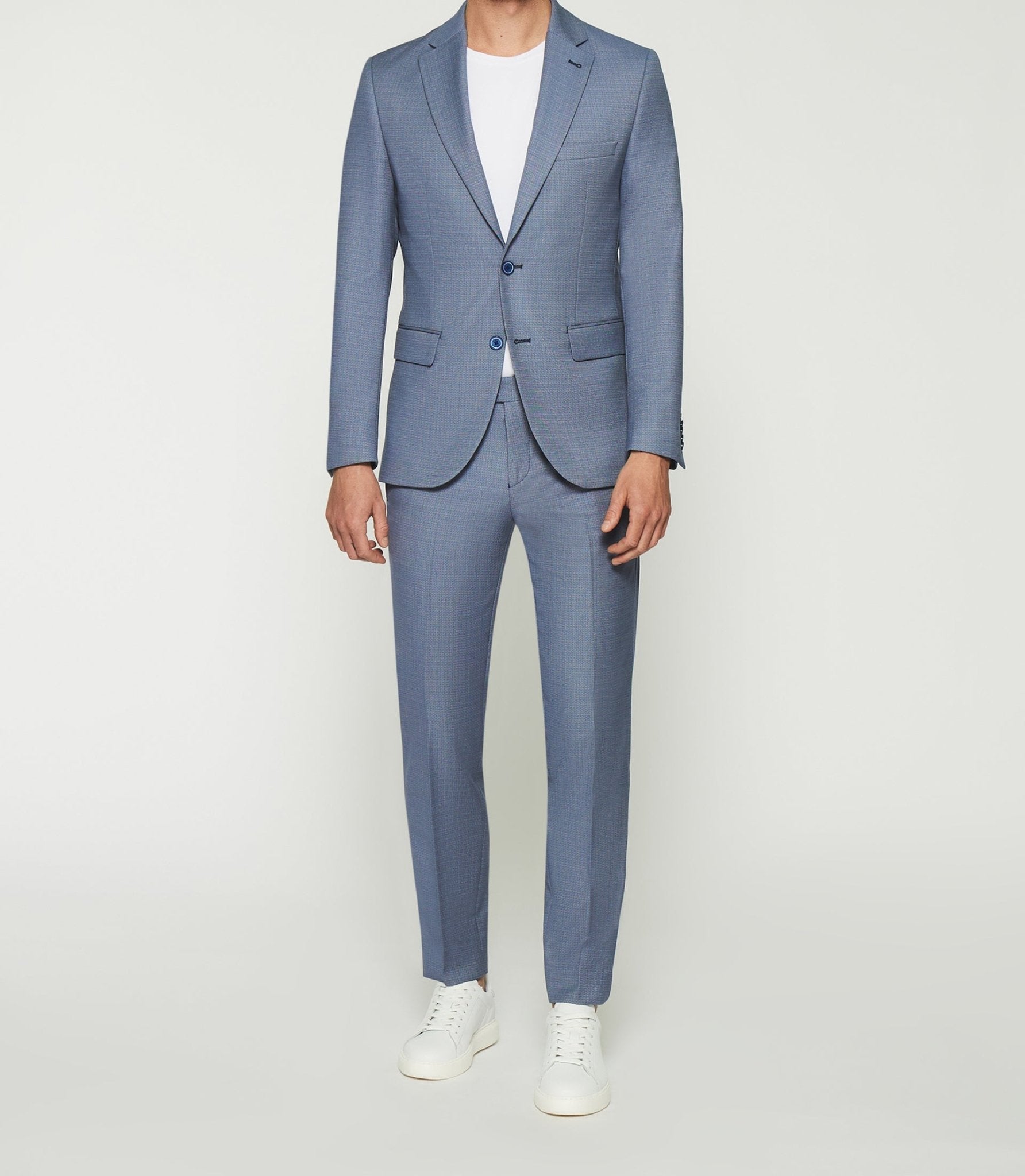 Costume 2 boutons bleu FAZIO - IZAC