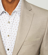 2 beige 2 buttons suit