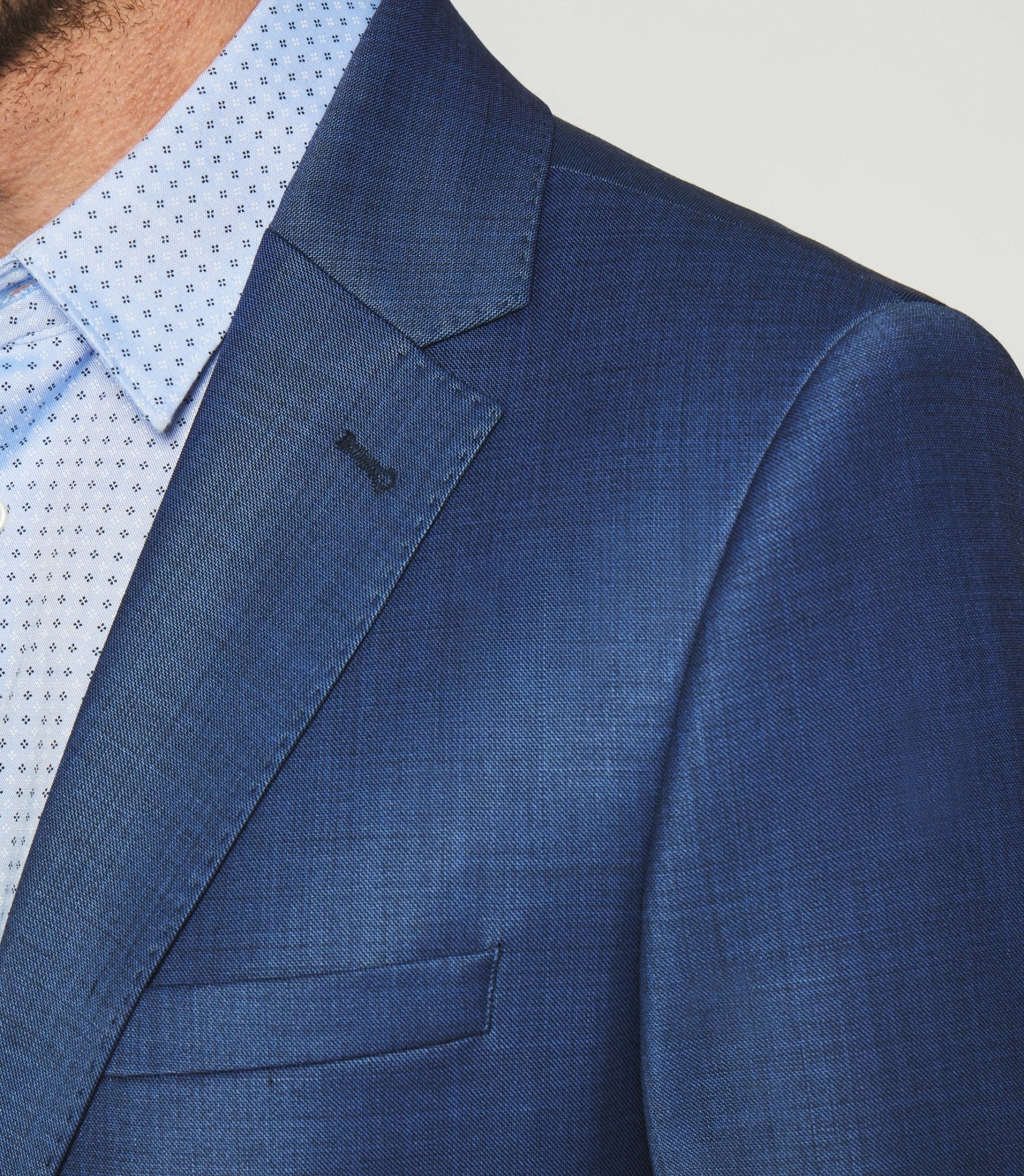 Costume 2 boutons bleu FIGLI - IZAC