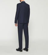 Costume regular 2 boutons en laine bleu marine FLATTEURREG - IZAC