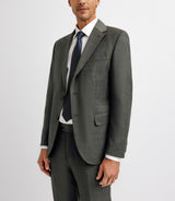 100% gray wool suit