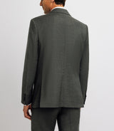 100% gray wool suit