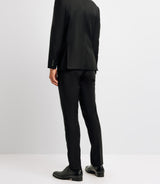 Costume 2 boutons en laine noir - IZAC