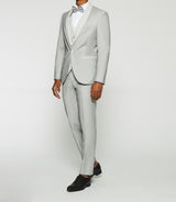 Fancy light grey formal suit FOLIE