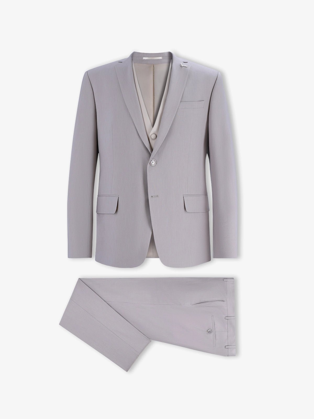 Costume 3 pièces cérémonie beige - IZAC