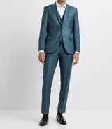 Costume cérémonie 3 pièces bleu vert - IZAC