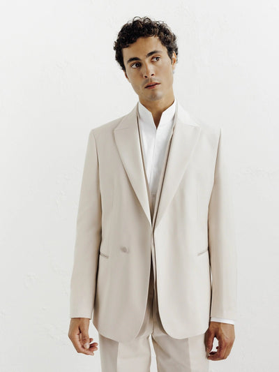 Costume croisé ecru - IZAC