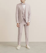 Costume 2 boutons laine majoritaire rose