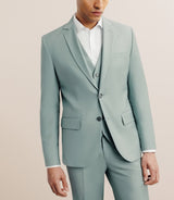 Costume 2 boutons laine majoritaire vert clair