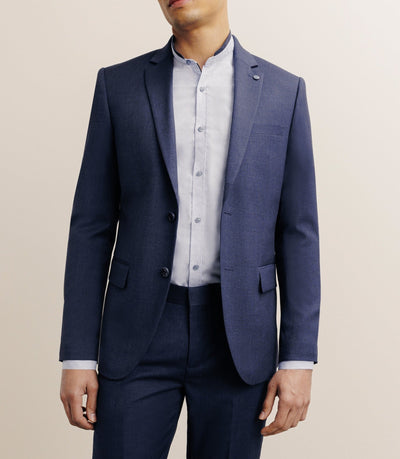 Costume avec 2 boutons bleu denim - IZAC