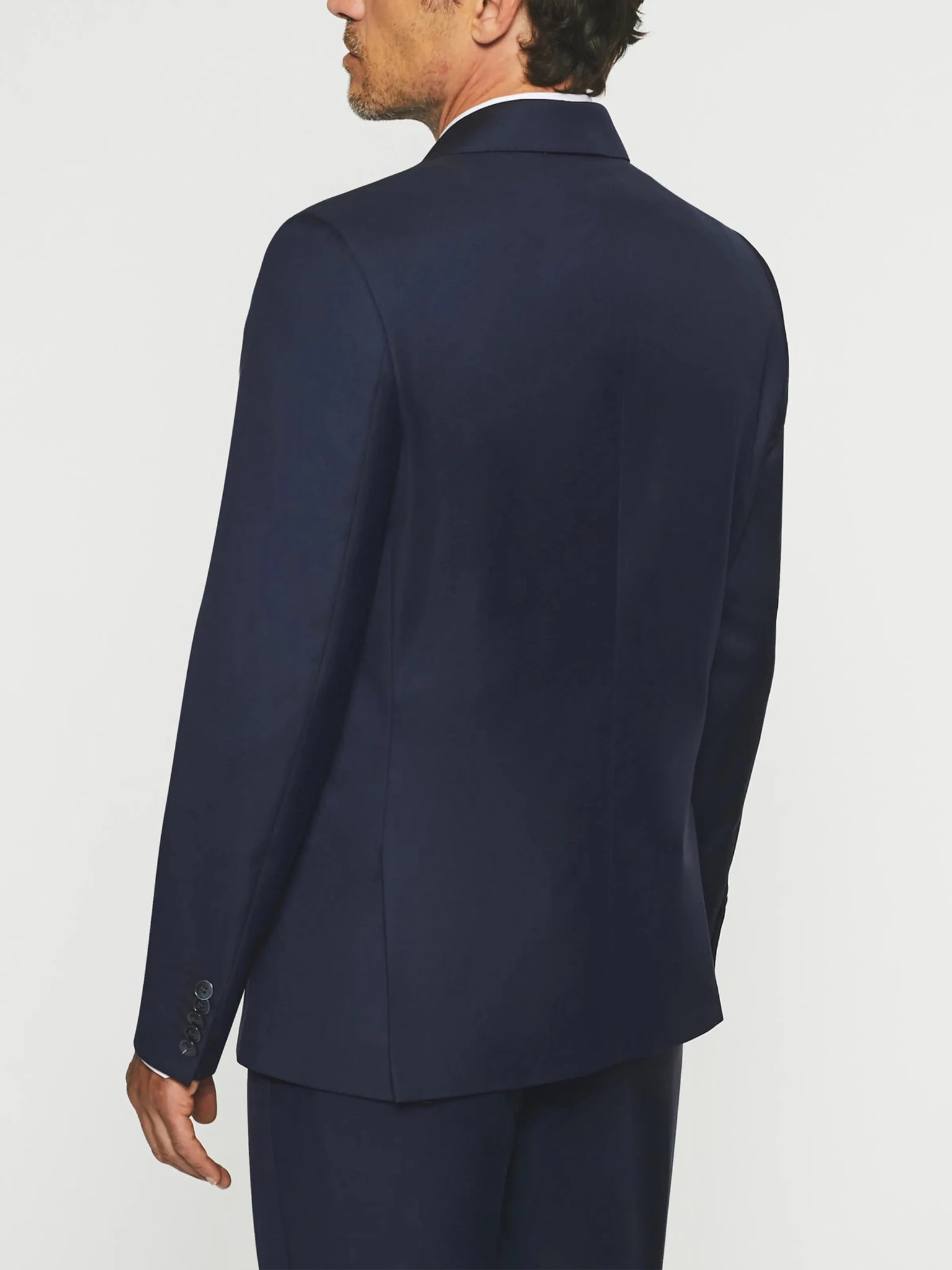 Costume 2 boutons en laine bleu marine LATIN - IZAC