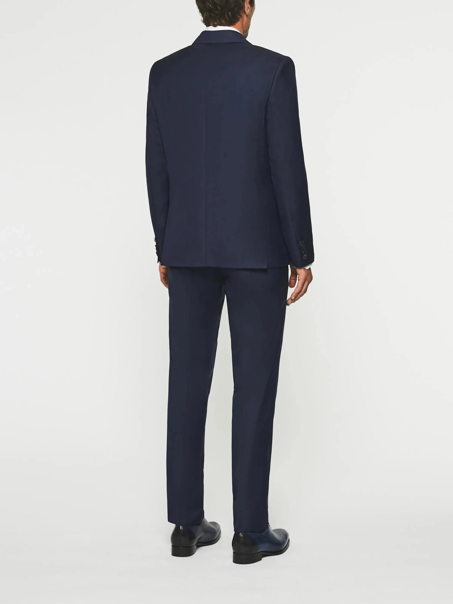 Costume 2 boutons en laine bleu marine LATIN - IZAC