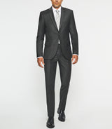 Costume 2 boutons en laine gris anthracite LIMONEREG - IZAC