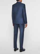 Costume 2 boutons en laine bleu cobalt LIMONE - IZAC