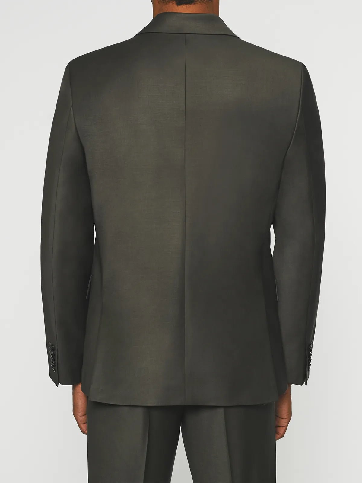 Costume cérémonie 2 boutons laine kaki LIMONE - IZAC