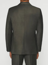 Costume cérémonie 2 boutons laine kaki LIMONE - IZAC