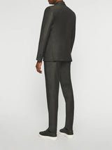 Costume cérémonie 2 boutons laine kaki LIMONE - IZAC