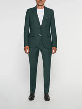 Costume 2 boutons en laine vert LIMONE - IZAC