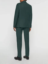 Costume 2 boutons en laine vert LIMONE - IZAC