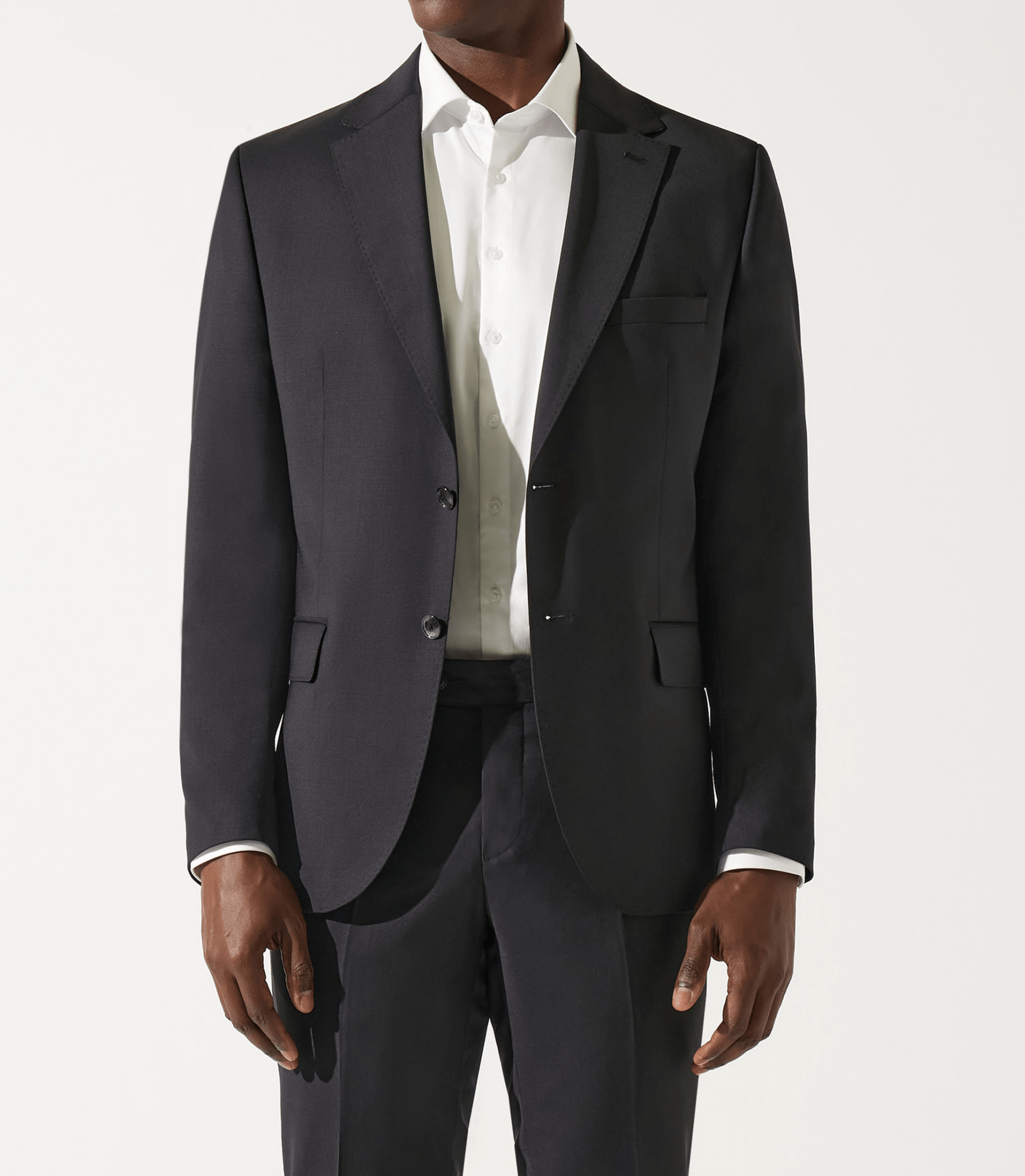 Costume en laine 2 boutons noir - IZAC